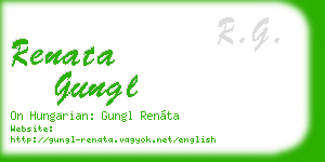 renata gungl business card